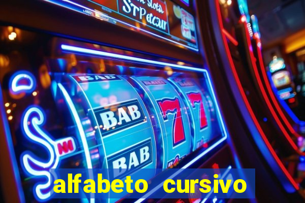 alfabeto cursivo para treinar caligrafia